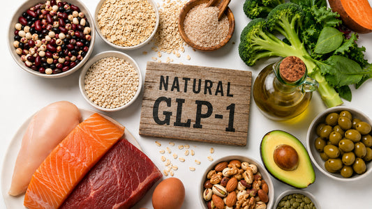 Fresh whole foods associated with natural GLP-1 support.