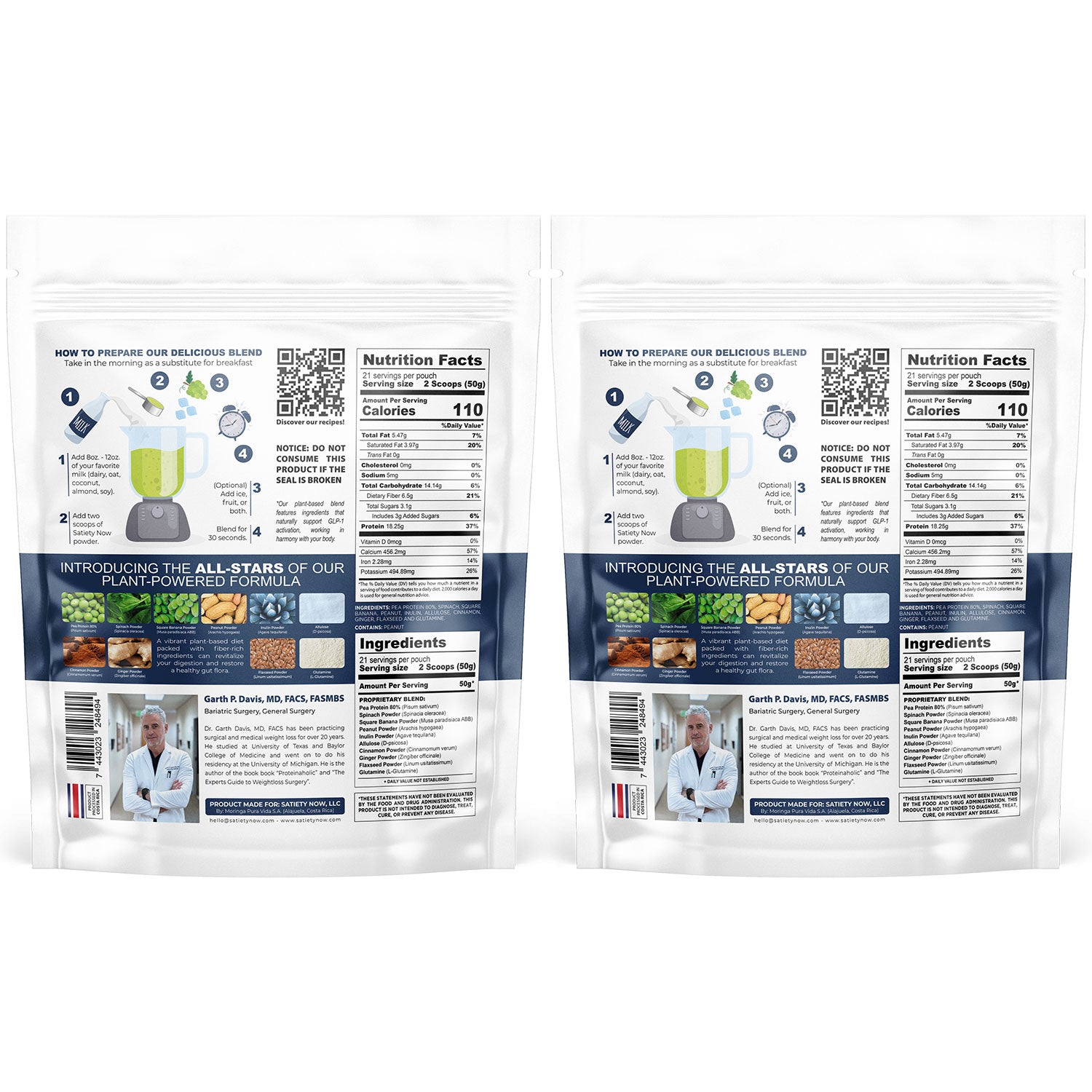 DUAL PACK – SATIETY NOW MEAL REPLACEMENT SHAKE 10% SAVINGS